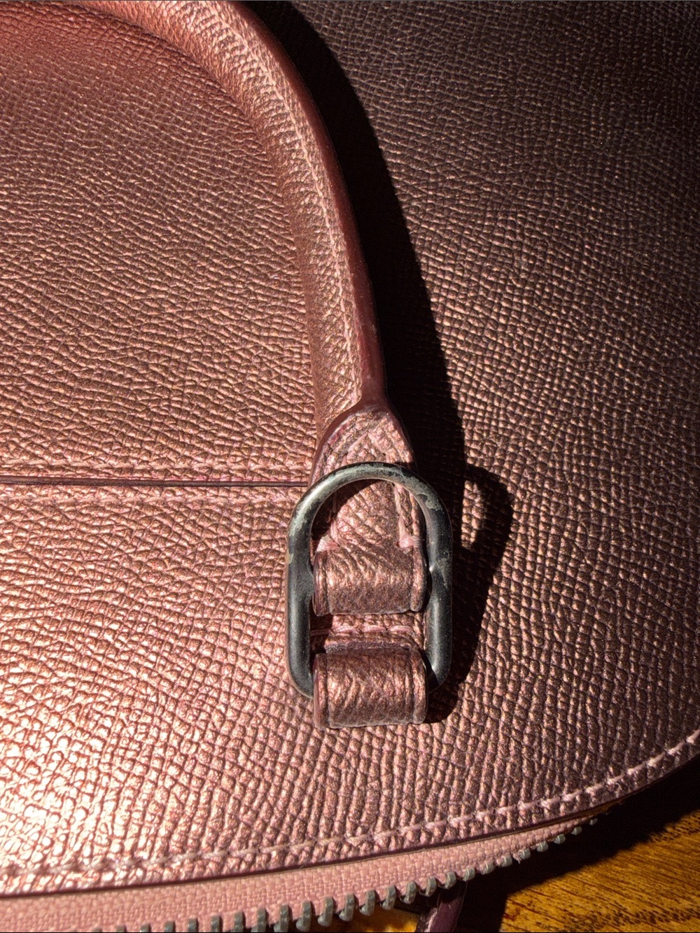 Coach Metallic Rose Dome Satchel in Copper - Picture 11 of 12